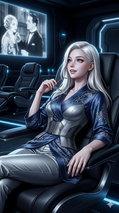 score_9, masterpiece, best quality, ultra-detailed, high-budget anime keyframe, editorial fashion photography, tasteful artistic composition, Caucasian woman, strictly human ears. Upper body close-up from the thighs up, character filling the screen f