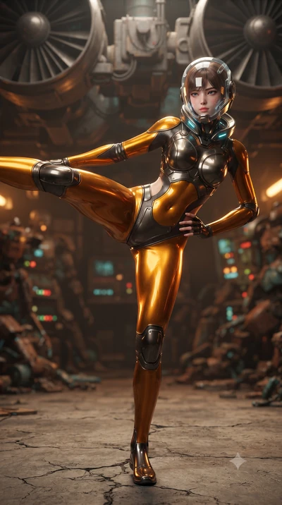 score_9, masterpiece, best quality, ultra-detailed, high-budget anime keyframe, editorial fashion photography, tasteful artistic composition, Korean woman. low angle full-body shot from head to toe showing her feet, filling the entire 9:16 vertical f