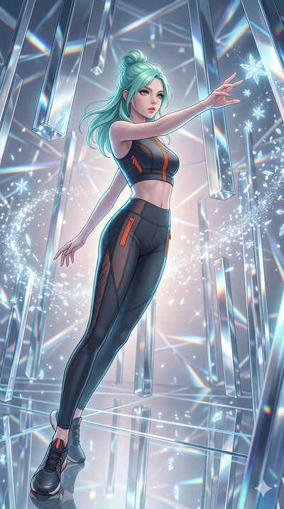 score_9, masterpiece, best quality, ultra-detailed, high-budget anime keyframe, editorial fashion photography, tasteful artistic composition, Japanese woman. low angle full-body shot from head to toe showing her feet, filling the entire 9:16 vertical