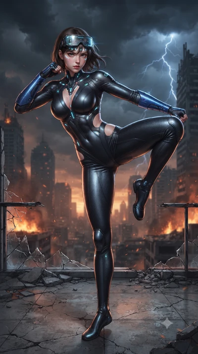 score_9, masterpiece, best quality, ultra-detailed, high-budget anime keyframe, editorial fashion photography, tasteful artistic composition, Korean woman. low angle full-body shot from head to toe showing her feet, filling the entire 9:16 vertical f