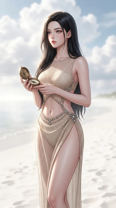 score_9, masterpiece, best quality, ultra-detailed, high-budget anime keyframe, editorial fashion photography, tasteful artistic composition, Korean woman. cowboy shot from the thighs up, character and outfit filling the frame for maximum editorial p