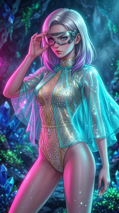 score_9, masterpiece, best quality, ultra-detailed, high-budget anime keyframe, editorial fashion photography, tasteful artistic composition, Caucasian woman, strictly human ears. close-up cowboy shot from the waist and thighs up, the character domin