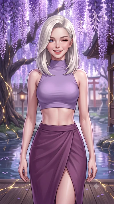 score_9, masterpiece, best quality, ultra-detailed, high-budget anime keyframe, editorial fashion photography, tasteful artistic composition, Caucasian woman, strictly human ears. close-up cowboy shot from the waist and thighs up, the character domin