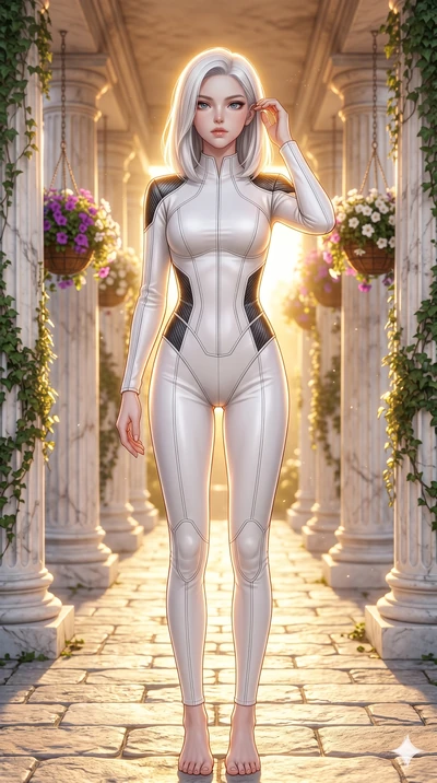 score_9, masterpiece, best quality, ultra-detailed, high-budget anime keyframe, editorial fashion photography, tasteful artistic composition, Korean woman. cowboy shot from the thighs up, character and outfit filling the frame for maximum editorial p
