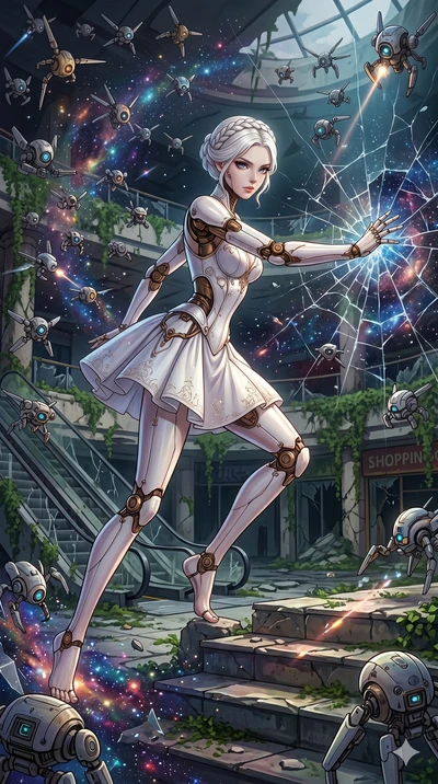 score_9, masterpiece, best quality, ultra-detailed, Set A: High-budget Anime Keyframe, Japanese woman. Upper body close-up from the thighs up, character filling the screen for maximum presence. Theme: Historical Remix. shattering the fabric of realit