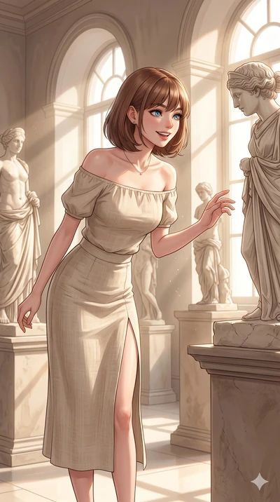 score_9, masterpiece, best quality, ultra-detailed, high-budget anime keyframe, editorial fashion photography, tasteful artistic composition, Caucasian woman, strictly human ears. cowboy shot from the thighs up, character and outfit filling the frame