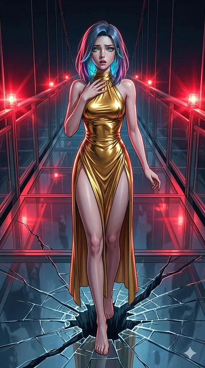 score_9, masterpiece, best quality, ultra-detailed, high-budget anime keyframe, editorial fashion photography, tasteful artistic composition, Caucasian woman, strictly human ears. cowboy shot from the thighs up, character and outfit filling the frame