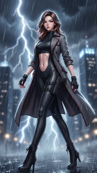 score_9, masterpiece, best quality, ultra-detailed, high-budget anime keyframe, semi-realistic 3D game render, editorial fashion photography, tasteful artistic composition, Korean woman. low angle full-body shot from head to toe showing her feet, fil