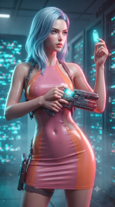 score_9, masterpiece, best quality, ultra-detailed, high-budget anime keyframe, editorial fashion photography, tasteful artistic composition, realistic cosplay photography, Korean woman. close-up cowboy shot from the waist and thighs up, the characte