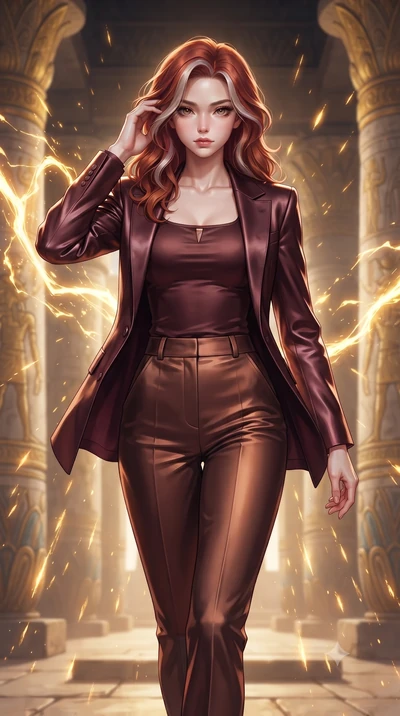 score_9, masterpiece, best quality, ultra-detailed, high-budget anime keyframe, editorial fashion photography, tasteful artistic composition, Caucasian woman. close-up cowboy shot from the waist and thighs up, the character dominates the composition,