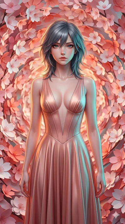 score_9, masterpiece, best quality, ultra-detailed, high-budget anime keyframe, editorial fashion photography, tasteful artistic composition, Caucasian woman, strictly human ears. close-up cowboy shot from the waist and thighs up, the character domin