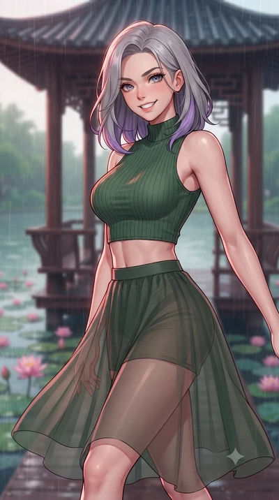 score_9, masterpiece, best quality, ultra-detailed, high-budget anime keyframe, editorial fashion photography, tasteful artistic composition, gorgeous anime illustration, with clean line-art, distinct ink outlines, and high-contrast stereoscopic dept