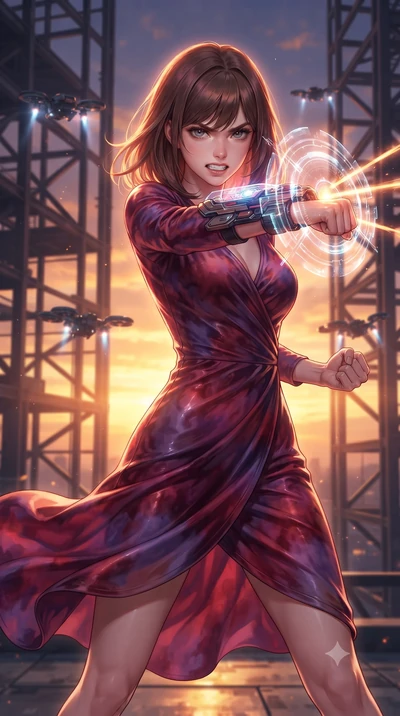 score_9, masterpiece, best quality, ultra-detailed, high-budget anime keyframe, editorial fashion photography, tasteful artistic composition, realistic cosplay photography, Korean woman. close-up cowboy shot from the waist and thighs up, the characte