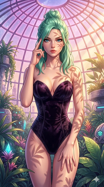 score_9, masterpiece, best quality, ultra-detailed, high-budget anime keyframe, editorial fashion photography, tasteful artistic composition, Japanese woman. cowboy shot from the thighs up, character and outfit filling the frame for maximum editorial