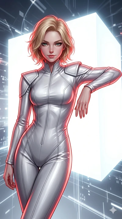 score_9, masterpiece, best quality, ultra-detailed, high-budget anime keyframe, editorial fashion photography, tasteful artistic composition, Caucasian woman, strictly human ears. Upper body close-up from the thighs up, character filling the screen f