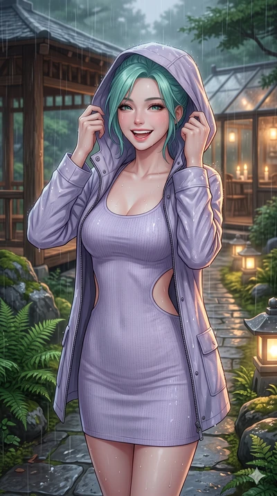 score_9, masterpiece, best quality, ultra-detailed, high-budget anime keyframe, vibrant anime aesthetic, Japanese woman. close-up cowboy shot from the waist and thighs up, the character dominates the composition, filling the frame with her large pres