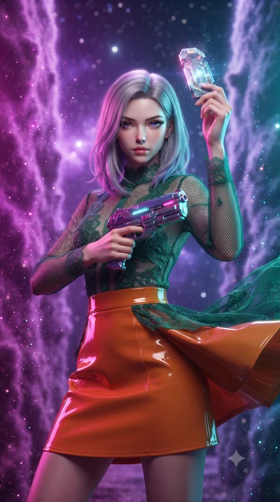 score_9, masterpiece, best quality, ultra-detailed, high-budget anime keyframe, editorial fashion photography, tasteful artistic composition, realistic cosplay photography, Caucasian woman, strictly human ears. close-up cowboy shot from the waist and