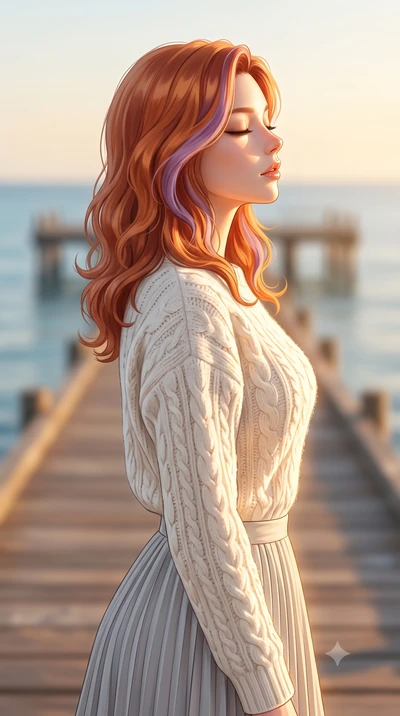 score_9, masterpiece, best quality, ultra-detailed, high-budget anime keyframe, editorial fashion photography, tasteful artistic composition, Caucasian woman woman. close-up cowboy shot from the waist and thighs up, the character dominates the compos