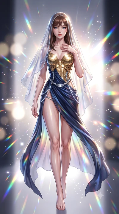 score_9, masterpiece, best quality, ultra-detailed, high-budget anime keyframe, editorial fashion photography, tasteful artistic composition, Korean woman. low angle full-body shot from head to toe showing her feet, filling the entire 9:16 vertical f