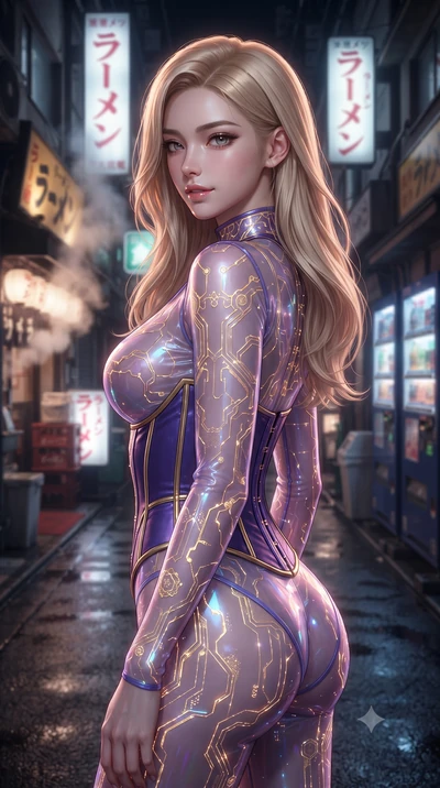 score_9, masterpiece, best quality, ultra-detailed, high-budget anime keyframe, editorial fashion photography, tasteful artistic composition, Korean woman. close-up cowboy shot from the waist and thighs up, the character dominates the composition, fi
