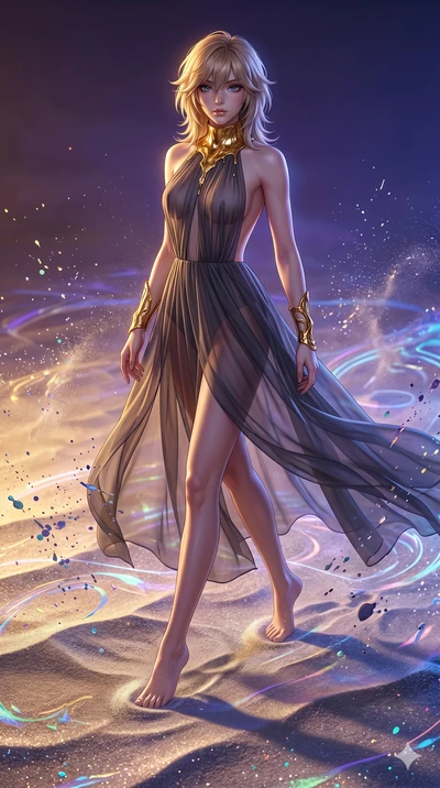 score_9, masterpiece, best quality, ultra-detailed, high-budget anime keyframe, editorial fashion photography, tasteful artistic composition, Japanese woman. low angle full-body shot from head to toe showing her feet, filling the entire 9:16 vertical
