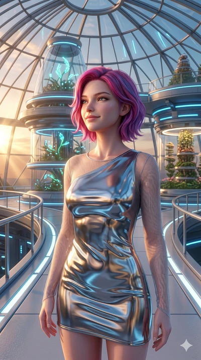 score_9, masterpiece, best quality, ultra-detailed, high-budget anime keyframe, semi-realistic 3D game render, Caucasian woman, strictly human ears. Upper body close-up from the thighs up, character filling the screen for maximum presence. Standing o
