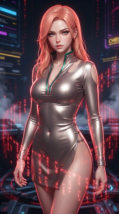 score_9, masterpiece, best quality, ultra-detailed, high-budget anime keyframe, editorial fashion photography, tasteful artistic composition, Japanese woman. close-up cowboy shot from the waist and thighs up, the character dominates the composition, 