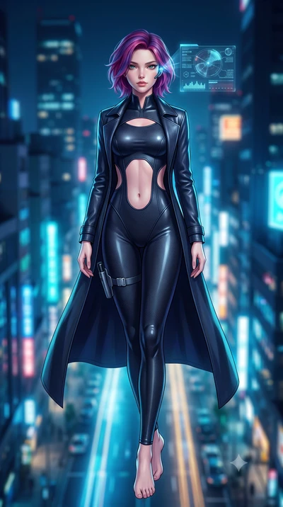 score_9, masterpiece, best quality, ultra-detailed, high-budget anime keyframe, semi-realistic 3D game render, editorial fashion photography, tasteful artistic composition, Caucasian woman. low angle full-body shot from head to toe showing her feet, 