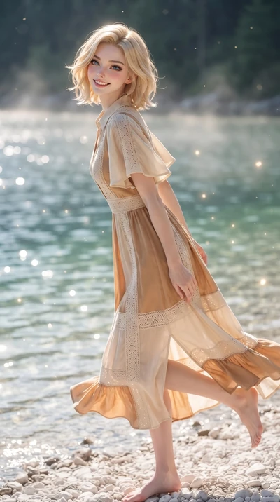 score_9, masterpiece, best quality, ultra-detailed, high-budget anime keyframe, editorial fashion photography, tasteful artistic composition, Caucasian woman. close-up cowboy shot from the waist and thighs up, the character dominates the composition,