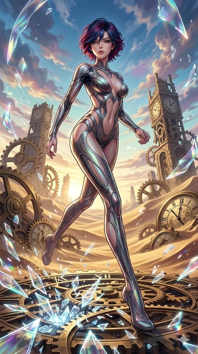 score_9, masterpiece, best quality, ultra-detailed, Set A: High-budget Anime Keyframe, Japanese woman. Low angle cowboy shot filling the entire 9:16 frame with her statuesque presence. Casting a spell through a burning rose garden, with a massive hol