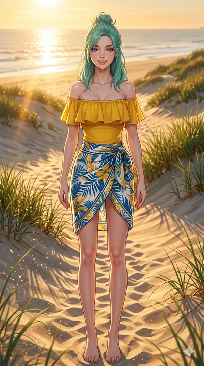 score_9, masterpiece, best quality, ultra-detailed, high-budget anime keyframe, editorial fashion photography, tasteful artistic composition, Japanese woman. cowboy shot from the thighs up, character and outfit filling the frame for maximum editorial