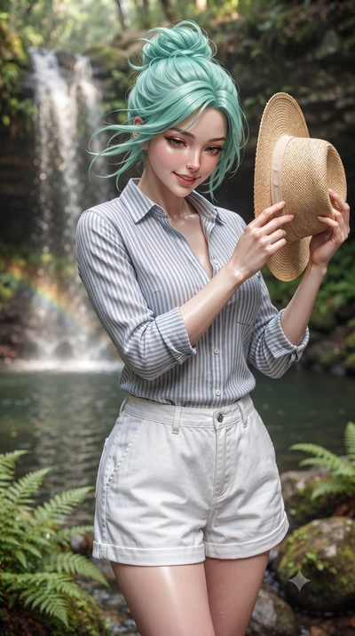 score_9, masterpiece, best quality, ultra-detailed, high-budget anime keyframe, editorial fashion photography, tasteful artistic composition, Japanese woman woman. close-up cowboy shot from the waist and thighs up, the character dominates the composi