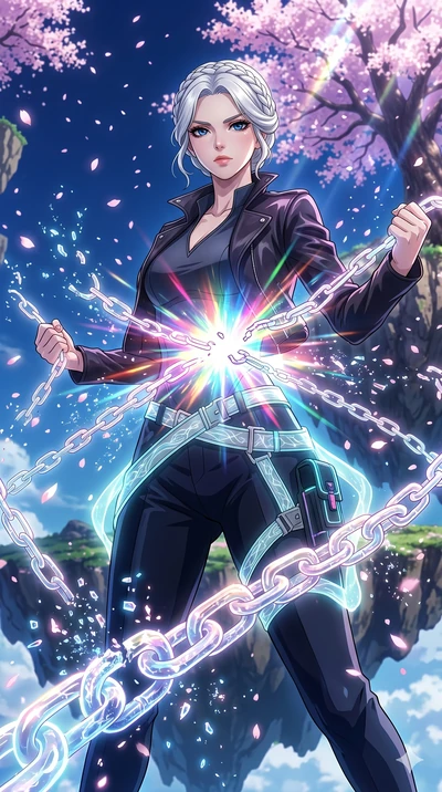 score_9, masterpiece, best quality, ultra-detailed, High-budget Anime Keyframe, vibrant colors, fluid line-art, expressive lighting, cinematic composition, Ufotable-style visual effects, top-tier animation quality, Japanese woman with delicate and el