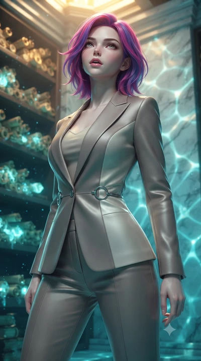 score_9, masterpiece, best quality, ultra-detailed, high-budget anime keyframe, editorial fashion photography, tasteful artistic composition, Caucasian woman. close-up cowboy shot from the waist and thighs up, the character dominates the composition,