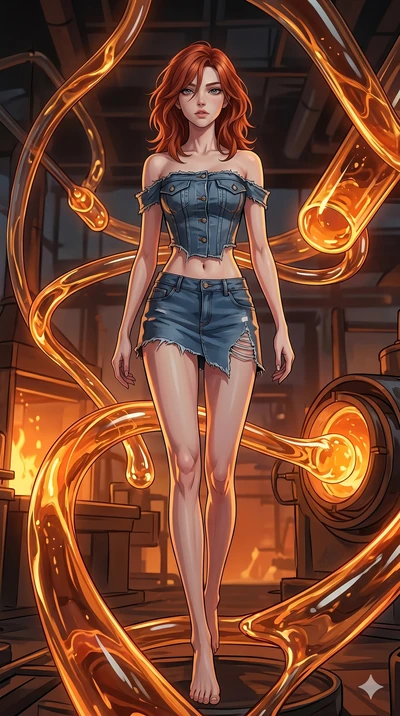 score_9, masterpiece, best quality, ultra-detailed, high-budget anime keyframe, Caucasian woman, strictly human ears. low angle full-body shot filling the entire 9:16 frame with her statuesque presence, stretching the vertical silhouette. bounding th