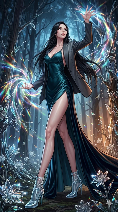 score_9, masterpiece, best quality, ultra-detailed, high-budget anime movie keyframe, cinematic anime lighting, intricate line art, Caucasian (strictly human ears) anime girl. Dynamic full-body shot stretching the vertical silhouette with extreme per