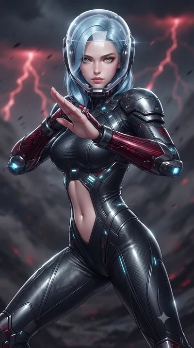 score_9, masterpiece, best quality, ultra-detailed, high-budget anime keyframe, editorial fashion photography, tasteful artistic composition, Korean woman. close-up cowboy shot from the waist and thighs up, the character dominates the composition, fi