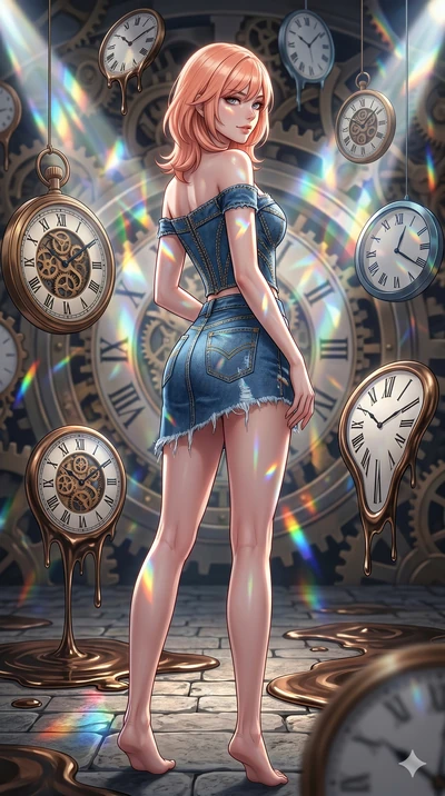 score_9, masterpiece, best quality, ultra-detailed, high-budget anime keyframe, editorial fashion photography, tasteful artistic composition, Japanese woman. cowboy shot from the thighs up, character and outfit filling the frame for maximum editorial