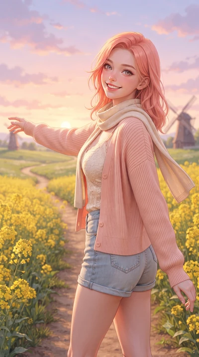 score_9, masterpiece, best quality, ultra-detailed, high-budget anime keyframe, editorial fashion photography, tasteful artistic composition, Japanese woman. close-up cowboy shot from the waist and thighs up, the character dominates the composition, 