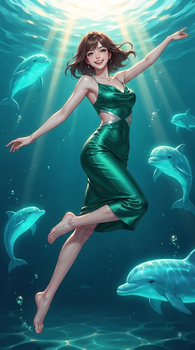 score_9, masterpiece, best quality, ultra-detailed, high-budget anime keyframe, editorial fashion photography, tasteful artistic composition, Korean woman. low angle full-body shot from head to toe showing her feet, filling the entire 9:16 vertical f