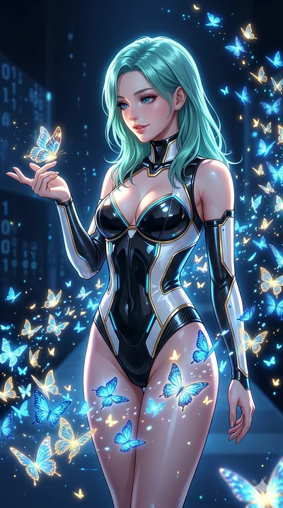 score_9, masterpiece, best quality, ultra-detailed, high-budget anime keyframe, editorial fashion photography, tasteful artistic composition, Japanese woman. Upper body close-up from the thighs up, character filling the screen for maximum presence. S