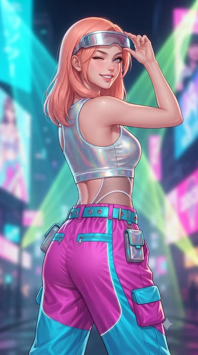score_9, masterpiece, best quality, ultra-detailed, high-budget anime keyframe, editorial fashion photography, tasteful artistic composition, Japanese woman. close-up cowboy shot from the waist and thighs up, the character dominates the composition, 