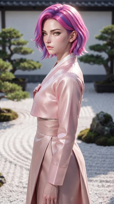 score_9, masterpiece, best quality, ultra-detailed, high-budget anime keyframe, editorial fashion photography, tasteful artistic composition, Caucasian woman woman. close-up cowboy shot from the waist and thighs up, the character dominates the compos