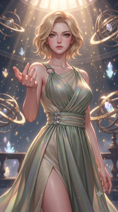 score_9, masterpiece, best quality, ultra-detailed, high-budget anime keyframe, editorial fashion photography, tasteful artistic composition, Caucasian woman. close-up cowboy shot from the waist and thighs up, the character dominates the composition,