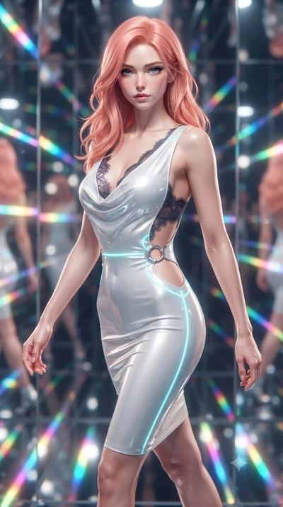 score_9, masterpiece, best quality, ultra-detailed, high-budget anime keyframe, editorial fashion photography, tasteful artistic composition, Japanese woman. close-up cowboy shot from the waist and thighs up, the character dominates the composition, 