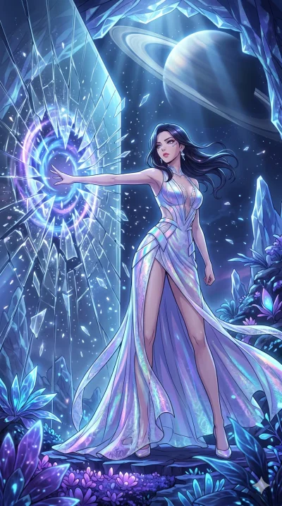 score_9, masterpiece, best quality, ultra-detailed, High-budget Anime Keyframe, vibrant colors, fluid line-art, expressive lighting, cinematic composition, Ufotable-style visual effects, top-tier animation quality, Korean woman with idol-like refined
