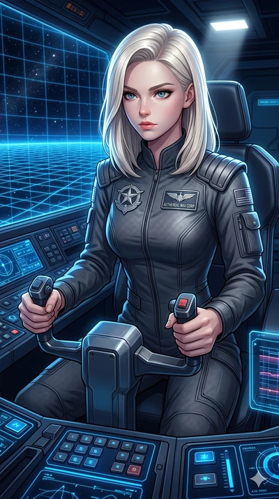 score_9, masterpiece, best quality, ultra-detailed, high-budget anime keyframe, editorial fashion photography, tasteful artistic composition, Caucasian woman, strictly human ears. Upper body close-up from the thighs up, character filling the screen f