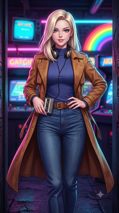 score_9, masterpiece, best quality, ultra-detailed, high-budget anime keyframe, semi-realistic 3D game render, editorial fashion photography, tasteful artistic composition, Caucasian woman. close-up cowboy shot from the waist and thighs up, the chara
