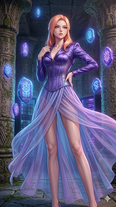 score_9, masterpiece, best quality, ultra-detailed, high-budget anime keyframe, editorial fashion photography, tasteful artistic composition, Japanese woman. cowboy shot from the thighs up, character and outfit filling the frame for maximum editorial