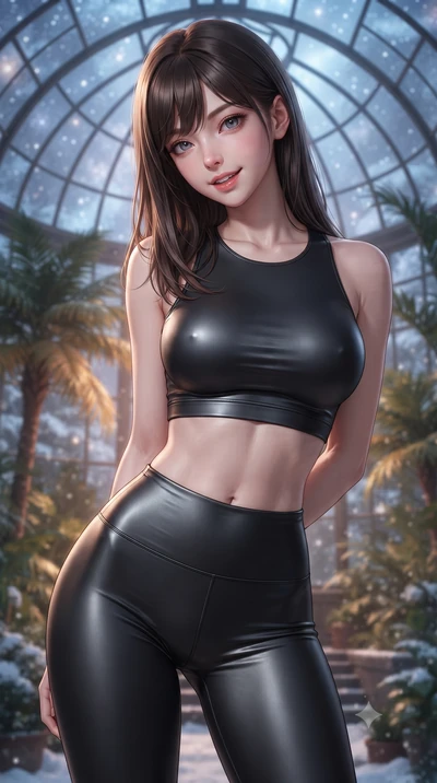 score_9, masterpiece, best quality, ultra-detailed, high-budget anime keyframe, editorial fashion photography, tasteful artistic composition, Korean woman. close-up cowboy shot from the waist and thighs up, the character dominates the composition, fi